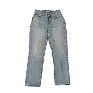 Madewell The Perfect Vintage Straight Jean Women's 24P Light Wash Denim Stretch